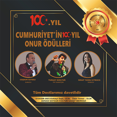 Cumhuriyetimizin 100.Yıl Onur Ödülleri