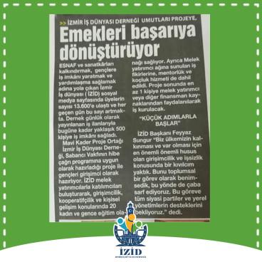 EMEKLERİ BAŞARIYA DÖNÜŞÜYOR