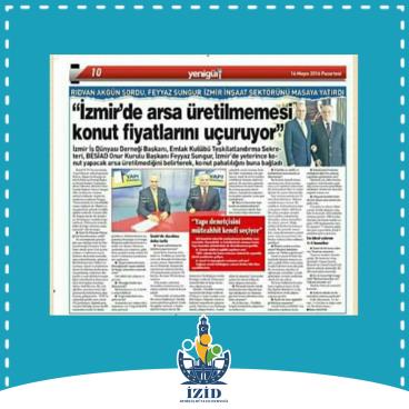 İZMİR'DE ARSA ÜRETİLMEMESİ KONUT FİYATLARINI UÇURUYOR - YENİGÜN
