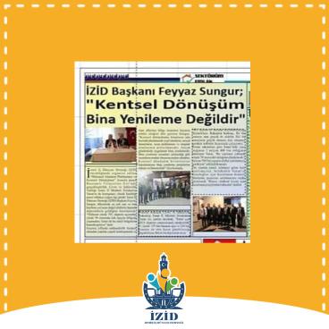 FEYYAZ SUNGUR "KENTSEL DÖNÜŞÜM BİNA YENİLEME DEĞİLDİR"
